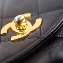 Chanel 24K Vintage Duma Backpack Lambskin Dark Brown