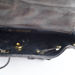 Chanel 24K Vintage Duma Backpack Lambskin Dark Brown