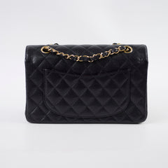 Chanel Small Classic Flap Caviar Black (Microchipped)