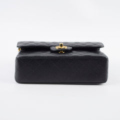 Chanel Small Classic Flap Caviar Black (Microchipped)