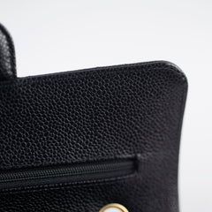 Chanel Small Classic Flap Caviar Black (Microchipped)