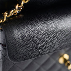Chanel Small Classic Flap Caviar Black (Microchipped)