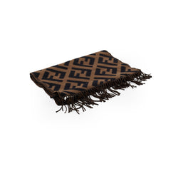 Fendi FF Cashmere Scarf Brown/Black