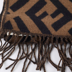 Fendi FF Cashmere Scarf Brown/Black