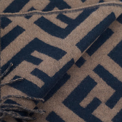 Fendi FF Cashmere Scarf Brown/Black