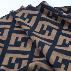 Fendi FF Cashmere Scarf Brown/Black