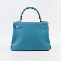 Hermes Kelly 28 Blue Jeans - Stamp B