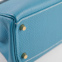 Hermes Kelly 28 Blue Jeans - Stamp B