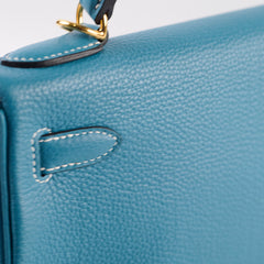 Hermes Kelly 28 Blue Jeans - Stamp B