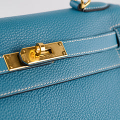 Hermes Kelly 28 Blue Jeans - Stamp B
