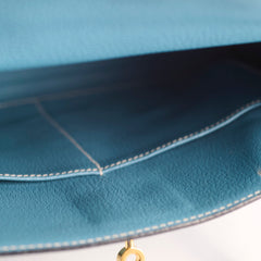 Hermes Kelly 28 Blue Jeans - Stamp B