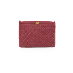Chanel Medium O Case Caviar Burgundy