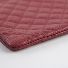 Chanel Medium O Case Caviar Burgundy