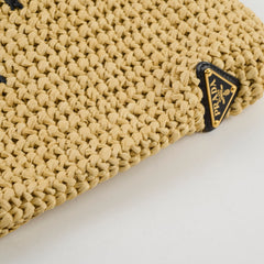Prada Raffia Tote Bag Small