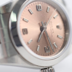 Rolex Oyster Perpetual 24mm Salmon Pink Dial