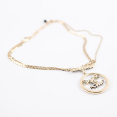 Chanel CC Hoop Crystal Necklace Costume Jewellery