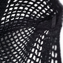 Prada Raffia Rectangle Large Tote Black