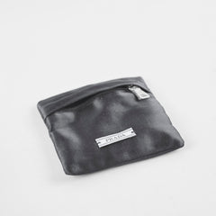 Prada Triangle Logo Plaque Hair Clip Black