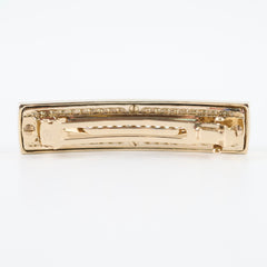 Chanel Gold Tone Chain Interlocking CC Hair Clip