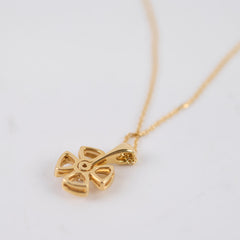 Bvlgari Fiorever Yellow Gold Necklace with Diamond