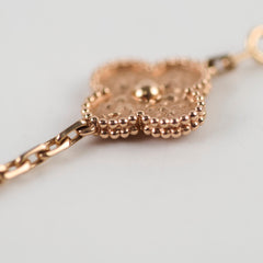 Van Cleef & Arpels Vintage 5 Motifs Bracelet Rose Gold 2024