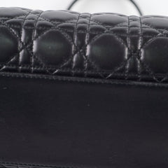 Christian Dior Cannage Shopper Tote Black