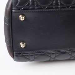 Christian Dior Cannage Shopper Tote Black