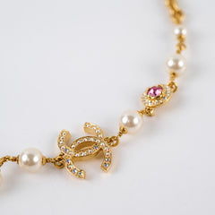 Chanel Pearl Double Chain Necklace