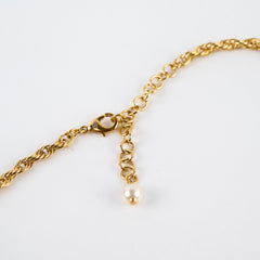 Chanel Pearl Double Chain Necklace