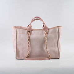 Chanel Deauville Tote Medium Pink