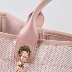 Chanel Deauville Tote Medium Pink