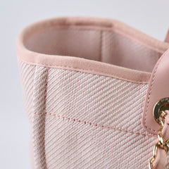 Chanel Deauville Tote Medium Pink