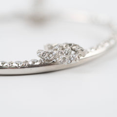 Chanel Metiers D'art Paris Hamburg 2017/18 Crystal Anchor Hoop Earrings Costume Jewellery