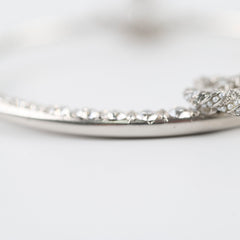 Chanel Metiers D'art Paris Hamburg 2017/18 Crystal Anchor Hoop Earrings Costume Jewellery