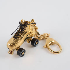 Chanel Gold-Tone Roller Skate Bag Charm/Keychain