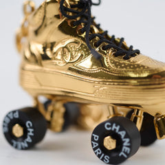 Chanel Gold-Tone Roller Skate Bag Charm/Keychain