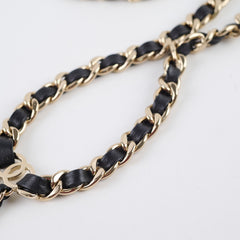 Chanel Micro Flap Chain Belt with Light Gold Metal & Leather