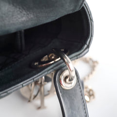 Dior Mini Lady Dior Black Shimmer SHW