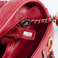 Chanel Small Gabrielle Bag Red Logo Strap