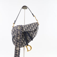 Dior Saddle Bag Medium Oblique with Guitar Strap