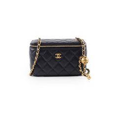 Chanel Pearl Crush Vanity Black Lambskin
