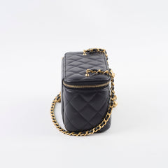 Chanel Pearl Crush Vanity Black Lambskin