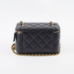 Chanel Pearl Crush Vanity Black Lambskin