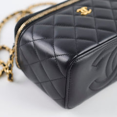 Chanel Pearl Crush Vanity Black Lambskin