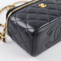 Chanel Pearl Crush Vanity Black Lambskin