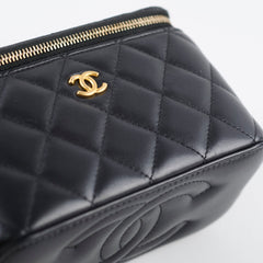 Chanel Pearl Crush Vanity Black Lambskin