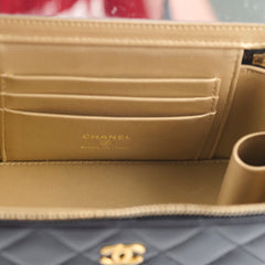 Chanel Pearl Crush Vanity Black Lambskin