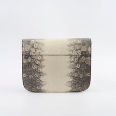 Celine Medium Lizard Classic Bag Cream