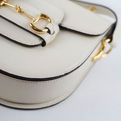 Gucci Horsebit 1955 Mini Shoulder Bag Ivory