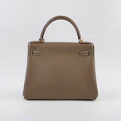 Hermes Kelly 28 Etoupe GHW W Stamp